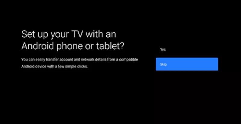 android tv sincronizzazione phone tablet