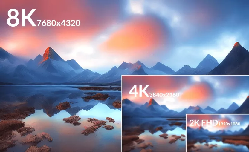 immagine rapporto 8k vs 4k